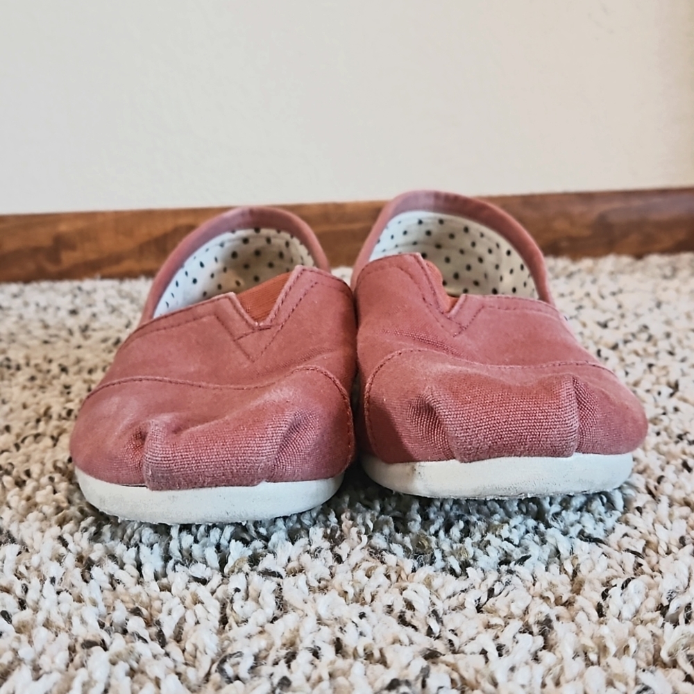 Toms Wmns Picante Red Canvas Classic Alparagata Vegan Loafers Slip-On Flats W8.5 - Picture 5 of 13